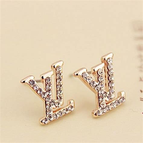 louis vuitton stud earrings|Louis Vuitton symbol earrings.